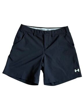 Under Armour Black Performance Flat Front Stretch Golf Chino Sz 4 Style #1228330